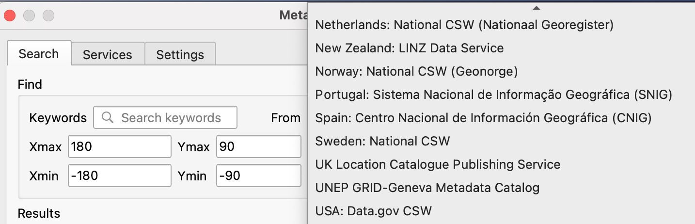 Catálogos pré-preenchidos